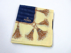 H-2　フェンディ　FENDI　ハンカチ＃ZR