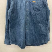 Woolrich ボタンダウンシャツ XLサイズ ウールリッチ シャモアクロス ブルー 古着卸 アメリカ仕入 t2212-3425_画像3