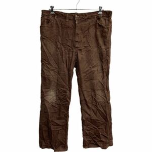 PLAIN POCKETS カラーパンツW42 ビッグサイズ ブラウン 古着卸 アメリカ仕入 2301-195