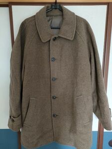 ウール コート ロング Lサイズ（実質XLサイズ相当） 茶色 ブラウン ウールロングコート ジャケット ブルゾン