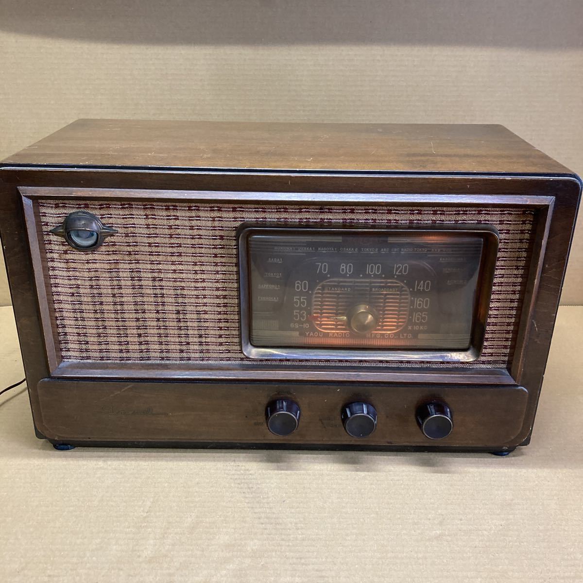 いします ヤフオク! 古い 日本精機[CROWN]真空管ラジオ ラジオ