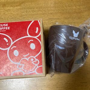 けんけつちゃんリュースコーヒースプーン付きマグカップ2個セット