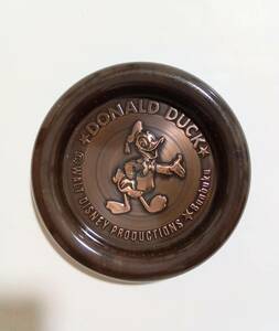 * отправка 180 иен Disney оригинальный медный Coaster низ пробка есть Mickey Donald Duck жестяная банка steel Coaster медь 