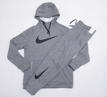 NIKE THARMA プルオーバー パンツ セットアップ グレー 2XL ナイキ パーカー サーマ フリース トレーニング DV8009-063 932258-063_画像1