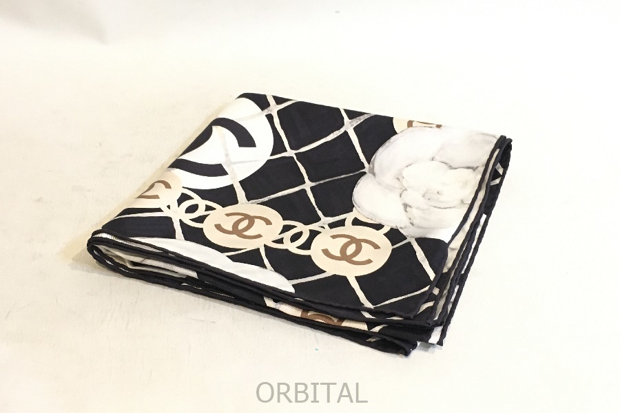 ヤフオク! -シャネルchanel シルクスカーフ(スカーフ、ポケットチーフ