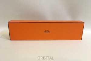 二子玉)HERMES エルメス 純正保存箱 アクセサリーケースのみ BOXのみ オレンジ箱 リボン 良品