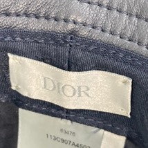 Christian Dior クリスチャンディオール 113C907A4502 オブリーク ボブハット ハット キャンバス/レザー ネイビー レディース【中古】_画像7