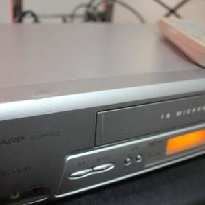 【内部開封清掃】SHARP シャープ VHSビデオデッキ リモコン AVケーブル有 届いたらすぐにでも観賞できます。の画像8