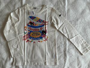 * tag attaching unused goods * Miki House Be . diligently Jerry beans pattern long sleeve T shirt 150