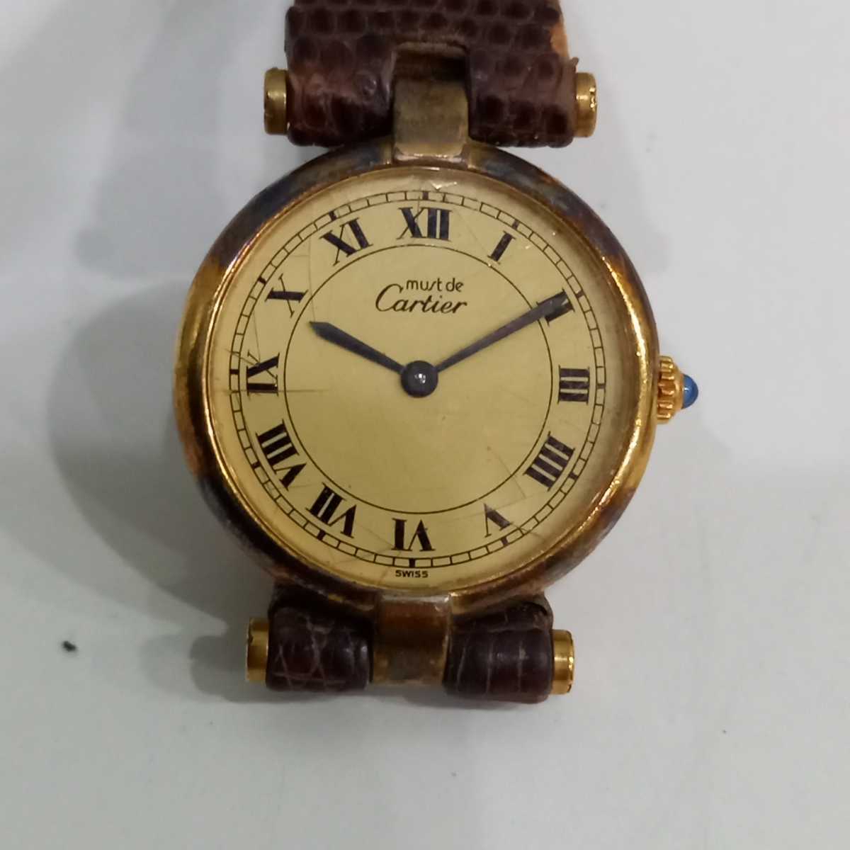 コメントで値引】カルティエmust de Cartier ジャンク品 時計 腕時計 