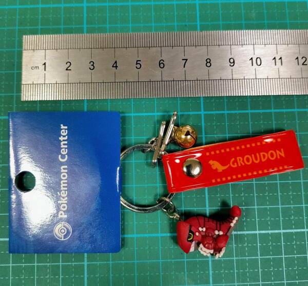 2005 ポケモンセンター 限定 グラードン フィギュア キーホルダー ポケモン Pokemon Center Groudon Figure key ring holder chain strap