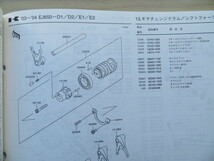 Kawasaki EJ600-D1/D2/E1/E2（W650） 純正パーツカタログ　 パーツリスト（USED　美品）_画像3