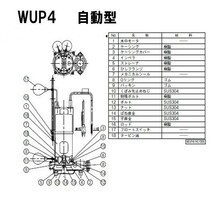 川本ポンプ カワペット WUP4-506-0.4TL 三相200V 60Hz 自動型 　送料無料 但、一部地域除 代引/同梱不可_画像5