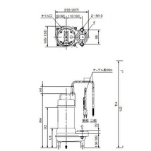 川本ポンプ カワペット WUO-656-2.2 三相200V 60Hz 非自動型 　送料無料 但、一部地域除 代引/同梱不可_画像8