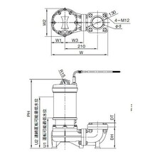 川本ポンプ カワペット WUO-505-1.5 三相200V 50Hz 非自動型 　送料無料 但、一部地域除 代引/同梱不可_画像8