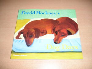 洋書・David Hockney's Dog Days・デイビッド ホックニーの愛犬との日々を描いた画集です