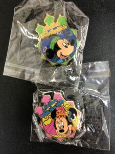 【未使用】ディズニー　アラジンホールニューワールド　ピンバッジ　ミッキー ミニー 非売品　ピンズ