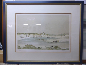 CLAUDE CASATI カサティ 岬 107/275 リトグラフ 自然画 版画 絵画 額装 額サイズ 71cm×56.3cm 保証書付き 程度良です