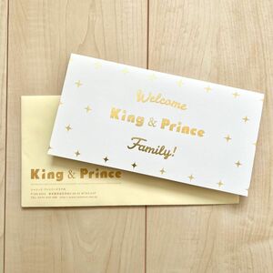 King&Prince ファンクラブ　入会　ウェルカムカード　2018年