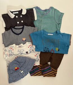 70-80ミキハウス ダブルB BeBe baby Gap ロンパース Tシャツ 帽子 タイツ