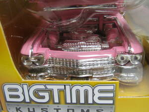 Cadllac Coupe Deville 1/24 pink Cadillac coupe Deville Lowrider 1959 Jada Dub City BIGTIME Kustoms V8 Hotrod 60s 50s