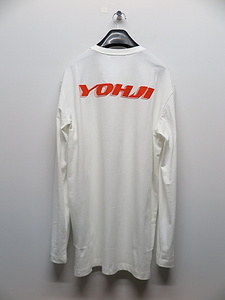 SALE40%OFF/Y-3・ワイスリー/DROP 1 U GRAPHIC LS TEE/CORE WHITE・M