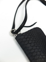 KMRii・ケムリ/Snake Skin Drop Purse 02 WALLET/BLK_画像3