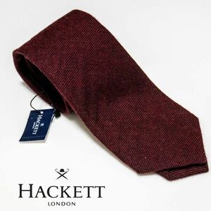 ☆ N2 新品 イタリア製 HACKETT LONDON ハケットロンドン ネクタイ ウール/シルク ソリッドツイル クリックポスト対応