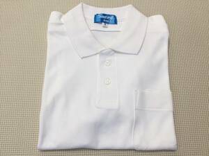 SS-HSWS New [Школьная рубашка поло) размер с коротким рукавом S/Sneed Sanwa/White/Polo Shirt/Akebonogawa Minami/School Name/Munior High School/Mall Size