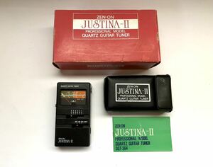 # tuner # zen-on JUSTINA2 guitar antique Showa Retro Vintage rare collection that time thing music musical instruments 