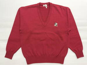  Piasports 90 period PIA SPORTS V neck knitted sweater one Point stone .5015