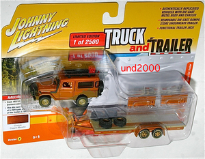 2500台限定 Johnny Lightning 1/64 1980 トヨタ ランドクルーザー &トレーラー カッパー Toyota Land Cruiser FJ40 ジョニーライトニング