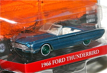 レア チェイスGreenlight 1/64テルマ&ルイーズ 66 Ford Thunderbird Convertibleフォード サンダーバード グリーンライト グリーンマシーン_画像1