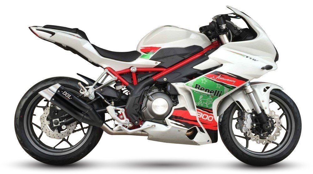 IXIL(イクシル) BENELLI TNT 302 L3XB デュアル スリップオン マフラー【送料800円】