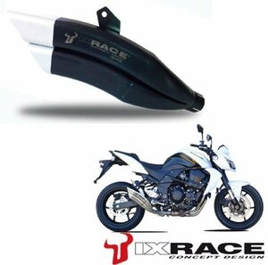 【送料800円】IXRACE KAWASAKI カワサキ Z 750 R ´11 Z7B ツインアップ スリップマフラー