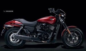 IRONHEAD(アイアンヘッド) HARLEY-DAVIDSON STREET500/750(ストリート) HC2-3B スリップオン マフラー ブラック【送料800円】