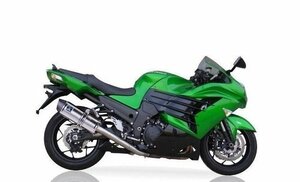 【送料800円】IXIL(イクシル) KAWASAKI ZZR1400 '12-'13 SOVE オーバル 左右2本出し スリップオン マフラー