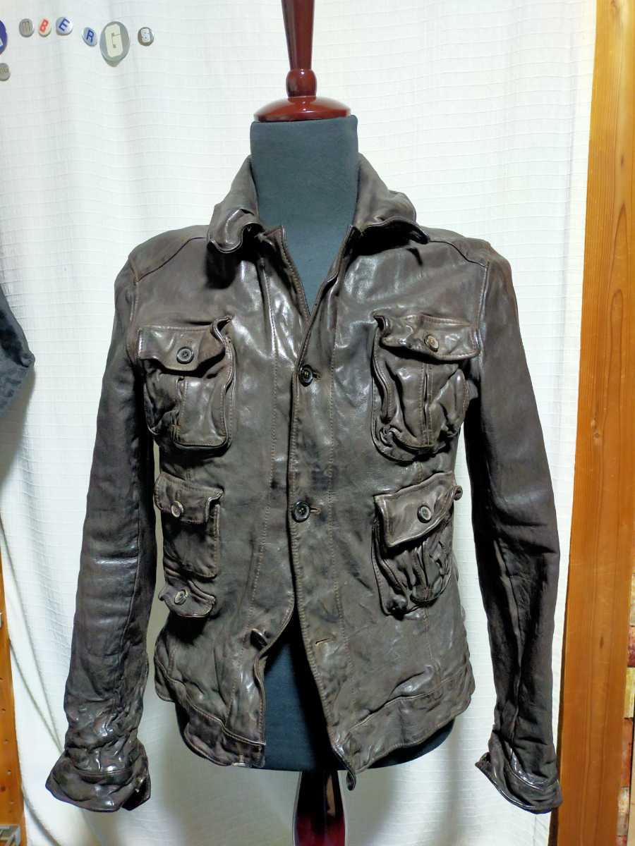 専門店 NEIL BARRETT ニールバレットコンビライダースジャケット M