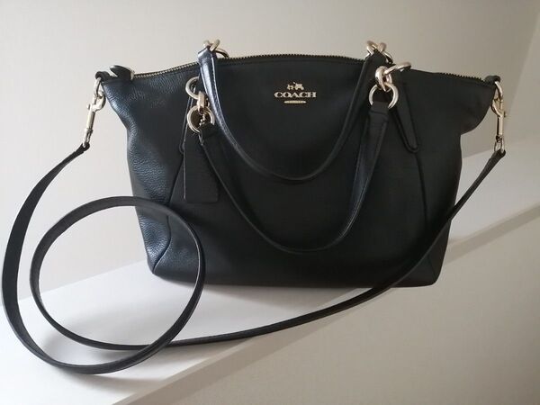 COACH コーチ 2way トートバッグ 黒