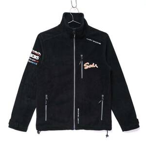 [ free shipping ]Sodi fleece jacket /Sodi Kart/soti- Cart /BOX'S/ embroidery / black /S size 