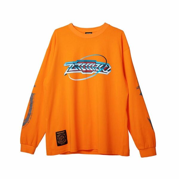 ずっと真夜中でいいのに。叢雲 テクノ ロングTシャツ (Orange) L