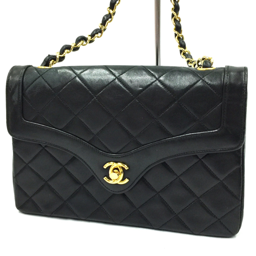 シャネル】Chanel ココマーク チェーン柄 総柄 シルク スカーフ