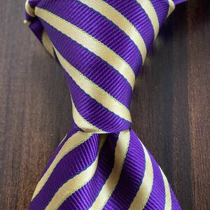 VALENTINO Valentino necktie purple stripe 