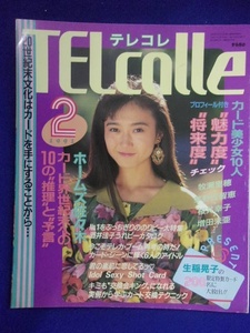 3054 TELcolleテレコレ 1991年2月号 表紙・生稲晃子 テレホンカード情報