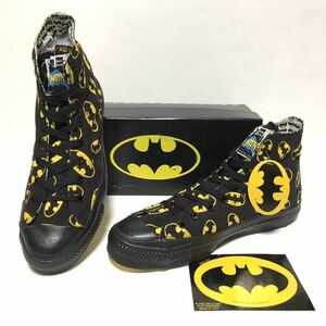 【未使用/レア】80s コンバース バットマン オールスター 28.5cm CONVERSE BATMAN US10 オリジナル USA ブラック イエロー 総柄 送料無料