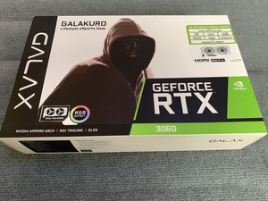 玄人志向 NVIDIA GeForce RTX3060搭載 グラフィックボード GDDR6 12GB GALAKURO GAMINGシリーズ GK-RTX3060-E12GB/OC/WHITE