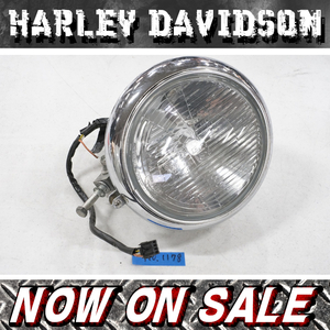 *NO,1178[\12800=\7000 original Harley Davidson chrome 7inc head light ]
