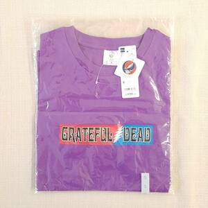 魅惑のバンドT特集! 新品未開封『GU(ジーユー) × GRATEFUL DEAD(グレイトフル・デッド)』グラフィックTシャツ(半袖) パープル S／ロックT