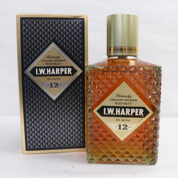 終売品未開封】I.W.HARPER(I.W.ハーパー)12年熟成 2本セット-