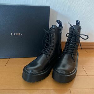 新品◆LIMI feu リミフゥ　レースアップブーツ　厚底ブーツ◆サイズ6◆YOHJI YAMAMOTO